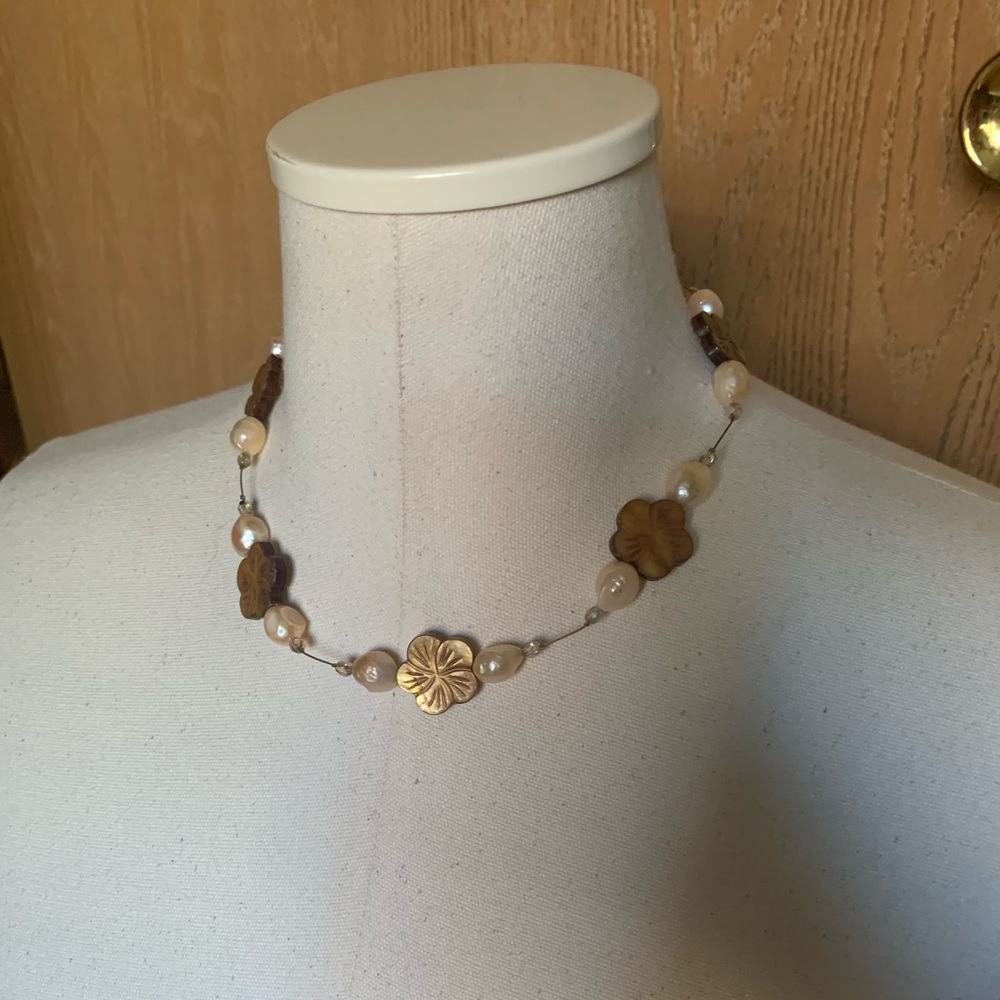 Three Flower Bundle Statement Necklaces - image 4